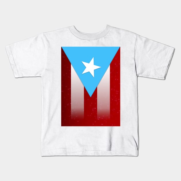 Starry Puerto Rico Flag Kids T-Shirt by Art y Son con Tania